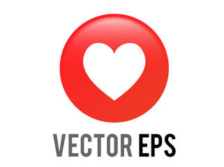 Vector social media love heart modern symbol emoji icon
