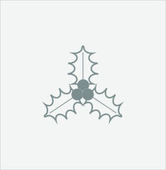 christmas simple icon. illustration for web and mobile design.