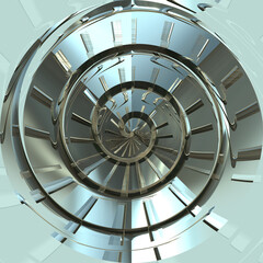 Fototapeta premium Warp Spiral Technology System Background,Network Concept design,illustration.