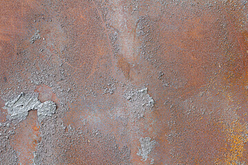 Metal surface rust and background, Old metal surface is rusting up, The red surface of the metal is...