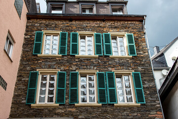 Historic house front, tourism region Cochem, Germany