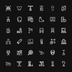 Editable 36 arm icons for web and mobile