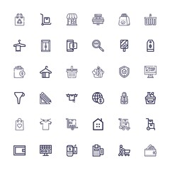 Editable 36 sale icons for web and mobile