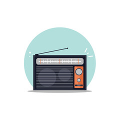 Radio music old device icons