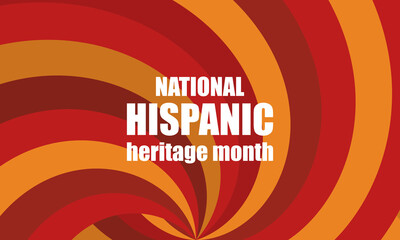 Hispanic Heritage Month poster, card, background