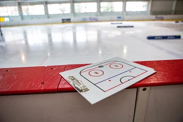 hockey board with tactic ice rink table © zdenek kintr