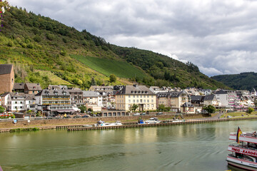 Fototapeta na wymiar Panorama View of the Moselle, Rhineland-Palatinate Germany