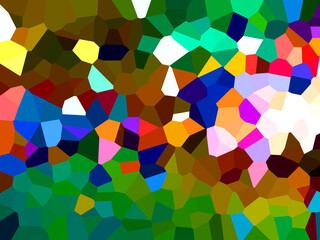 Illustration of Pixels pattern with various bright colors creates an pixelated pattern style.