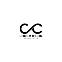Initial C Letter Logo Design Vector Template. Monogram and Creative Alphabet CC Letters icon Illustration.
