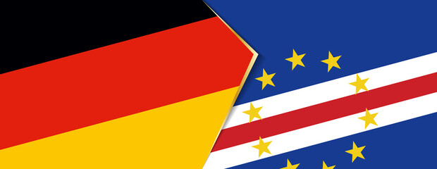 Germany and Cape Verde flags, two vector flags.