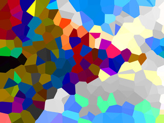 Illustration of Pixels pattern with various bright colors creates an pixelated pattern style.
