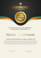 Certificate template with luxury and elegant texture modern pattern background