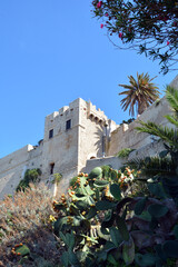 Tremiti, Puglia, Italy - The Angevin castle on the island of San Nicola at Tremiti Islands, small islands in the Adriatic Sea, part of the Gargano park