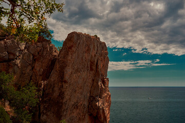 High mountain of the Crimea, the Black Sea coast.