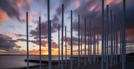 Long exposure at the beach in Helsingborg, Sweden.
