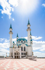 Fototapeta na wymiar Kul-Sharif-Mosque in Kazan, Russia