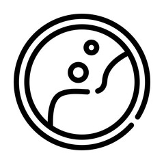 anaplasma phagocytophilum line icon vector isolated illustration