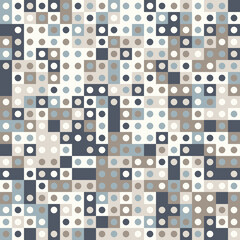Abstract geometric background in neutral colors. Seamless vector pattern.