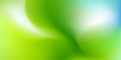 Nature Green blurred background. Abstract gradient with light backdrop. Vector illustration. Ecology concept for your graphic design, banner, poster, wallpapers, website