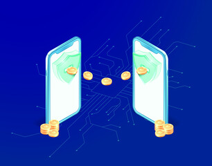 You can easily transfer money online. 