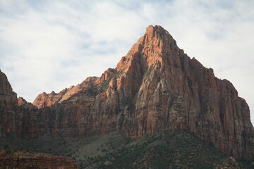 アメリカの早春のザイオンナショナルパーク