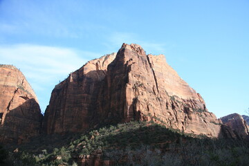 Obraz premium アメリカの早春のザイオンナショナルパーク