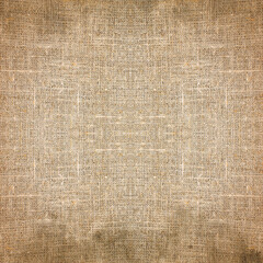 Old stained, dirty canvas texture stretched over a frame