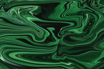 Fondo abstracto con efecto de olas con colores verde y negro