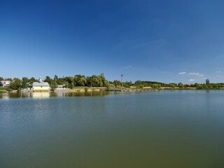 view of the river and the city