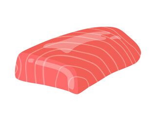 マグロの切り身のイラスト
