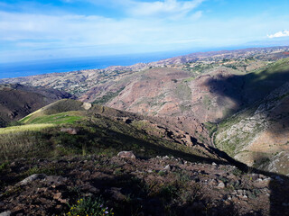 view of the mountains