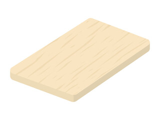 木製のまな板のイラスト