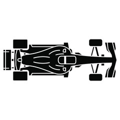 Formula 1. Sport car silhouette icon