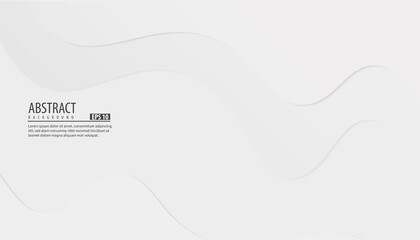 Minimal abstract background gray wavy, stripes, modern, white, vector illustration. EPS 10.