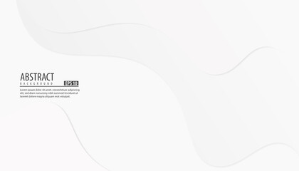 Minimal abstract background gray wavy, stripes, modern, white, vector illustration. EPS 10.