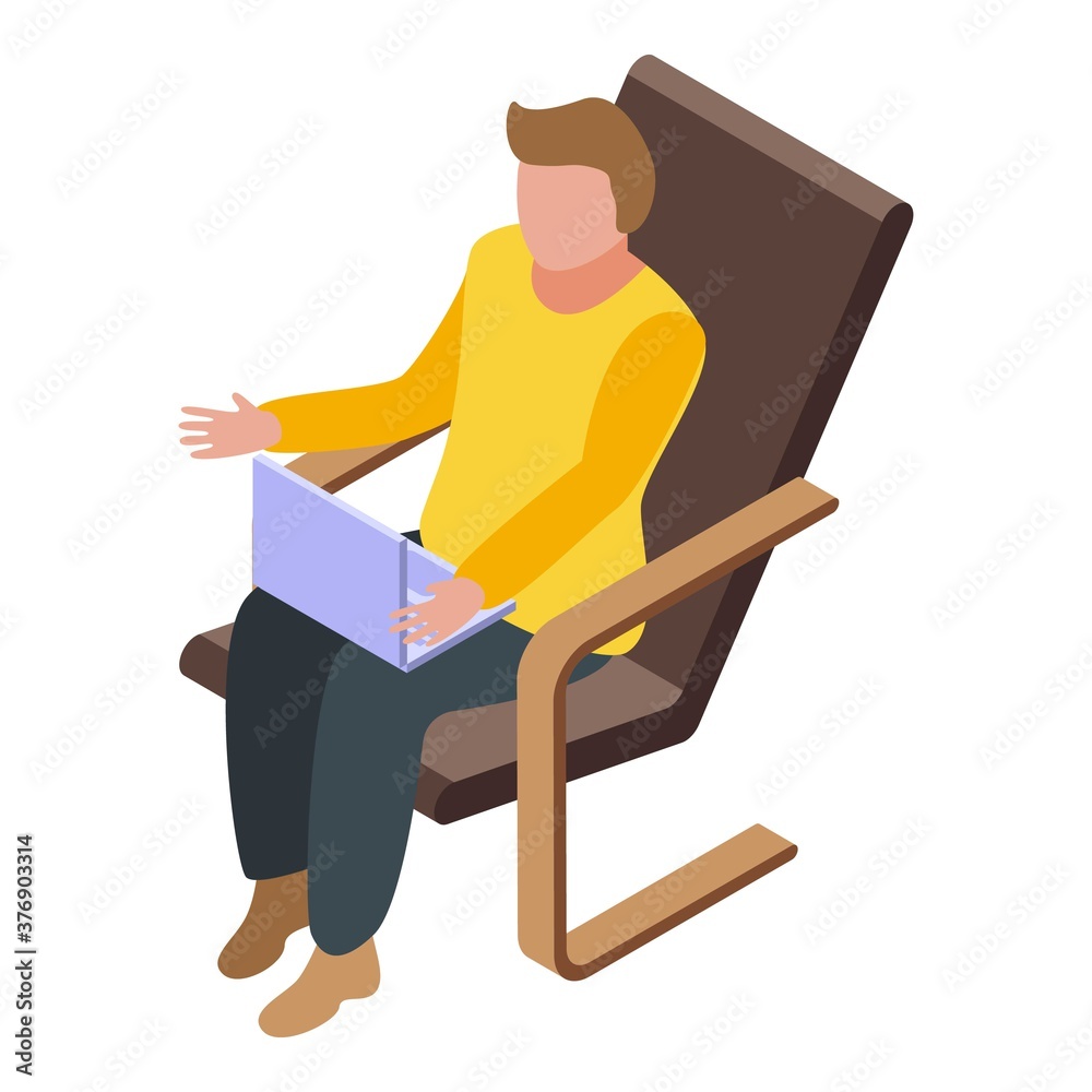 Poster outsource working icon. isometric of outsource working vector icon for web design isolated on white 