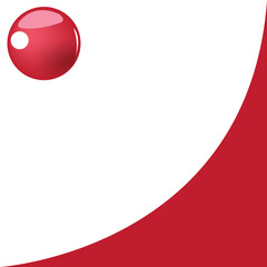 vector illustration
abstract red ball on white background.