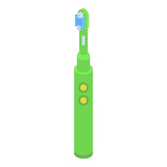 Electric toothbrush icon. Isometric of electric toothbrush vector icon for web design isolated on white background