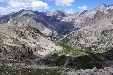 Fototapeta na wymiar Landscape of Mercantour National Park (Alps, France)