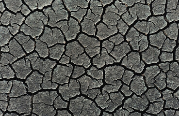 closeu of dry lake surface