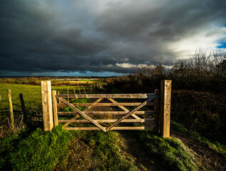 Path, Footpath, Track, Trail in the English Countryside. For walking, hiking, rambling and trekking.