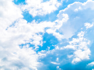 Naklejka na ściany i meble 【空イメージ】青空と白い雲