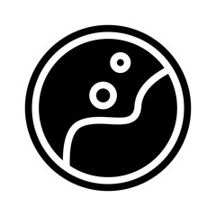 anaplasma phagocytophilum glyph icon vector isolated illustration