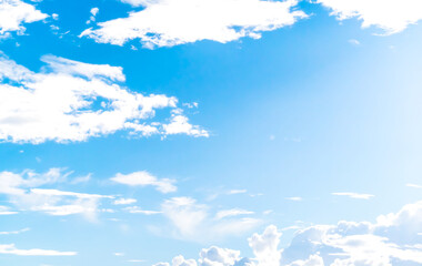 【空イメージ】青空と白い雲