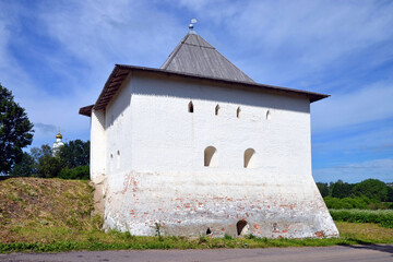 Fototapeta premium Spasskaya tower (XVII century) of Vyazma firtress. Vyazma town, Smolensk Oblast, Russia.