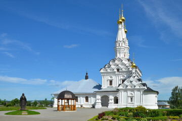 Odigitrievskaya church (1650) of Ioanno-Predtechensky monastery is one of the most picturesque in the country. Vyazma, Smolensk Oblast, Russia.