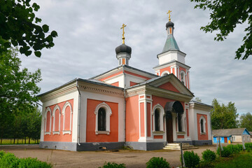 Fototapeta na wymiar Transfiguration church (Preobrazhenskaya church, 1871). Krasny, Smolensk Oblast, Russia.