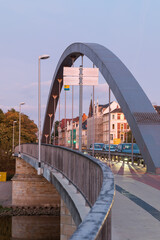 Fototapeta premium Weserbrücke von Minden, NRW, Deutschland