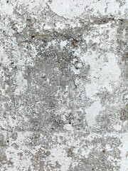 Texture of concrete old wall coated with white paint