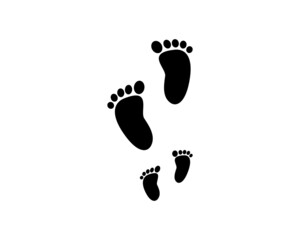 foot prints vector